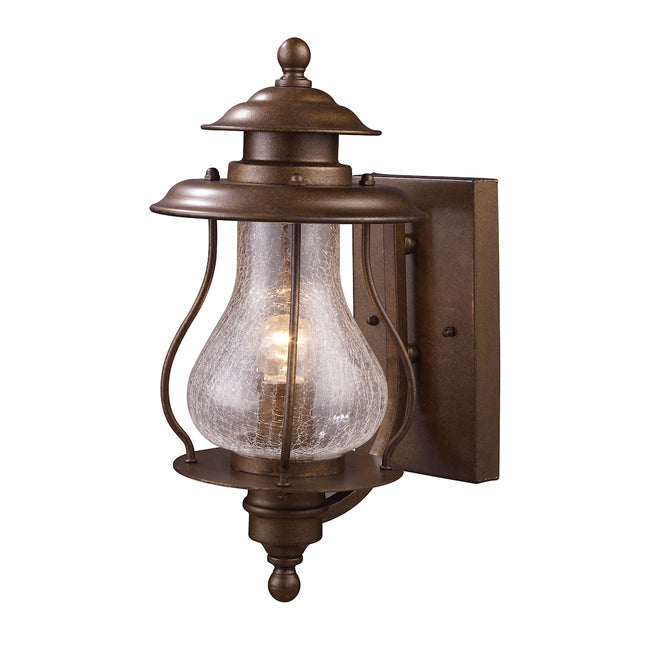 ELK Lighting 62005-1 - Wikshire 7" Wide 1-Light Outdoor Wall Lamp in Coffee Bronze