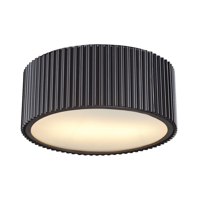 ELK Lighting 66418/2 - Brendon 13" Wide 2-Light Flush Mount in Oil Rubbed Bronze with Diffuser