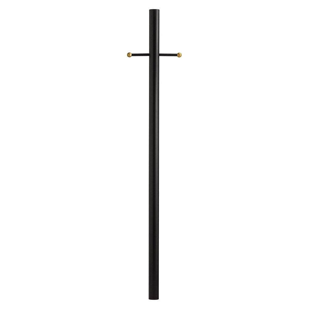 Hinkley 6661TK-Post Direct Burial 3" Wide 7" Direct Burial Post with Ladder Rest Post in Textured Bl