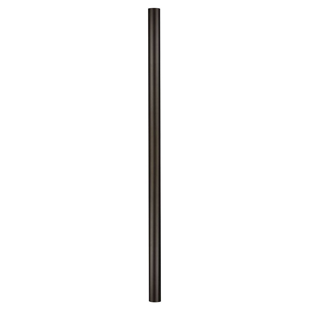 Hinkley 6662TK-Post Direct Burial 3" Wide 7" Direct Burial Post with Photo Cell Post in Textured Bla