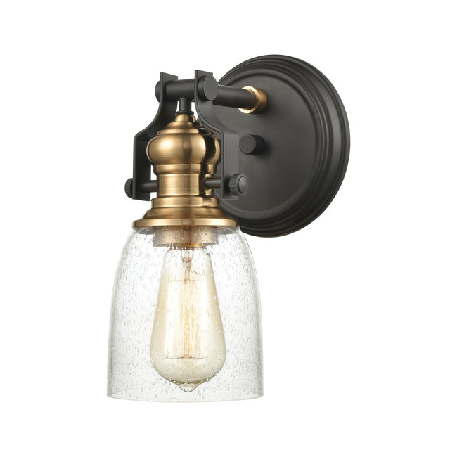 ELK Lighting 66684-1 - Chadwick 6" Wide 4-Light Vanity Light in Oil Rubbed Bronze and Satin Brass wi