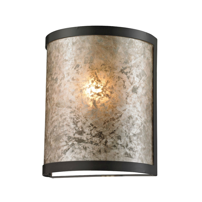 ELK Lighting 66950/1 - Mica 7" Wide 1-Light Sconce in Oil Rubbed Bronze with Mica Shade