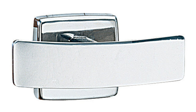 Bobrick 6727 - 2" Length x 2" Width ClassicSeries Stainless Steel Surface Mounted Double Robe Hook,