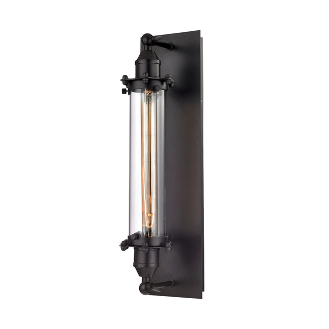 ELK Lighting 67342/1 - Fulton 5" Wide 1-Light Wall Lamp in Oil Rubbed Bronze with Clear Glass