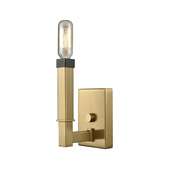 ELK Lighting 67750/1 - Mandeville 3" Wide 1-Light Vanity Lamp in Oil Rubbed Bronze and Satin Brass