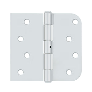 S41/4058U2DL-S Left Hand 4" x 4-1/4" x 5/8" Radius x SQ Hinge; Security Stud; Zinc Dichromat