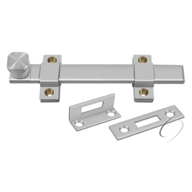 6SSB32D 6" Heavy Duty Security Bolt; Satin Stainless Steel Finish