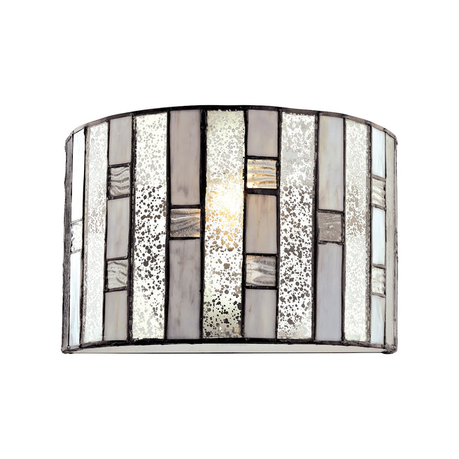 ELK Lighting 70210/1 - Ethan 11" Wide 1-Light Sconce in Tiffany Bronze with Rippled/Art/Mercury Glas
