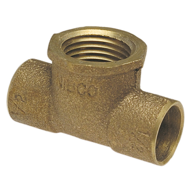 B146050 - 712 - 3/4" Bronze Tee C x C x FNPT