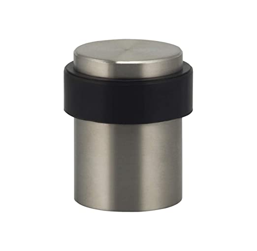 1" x 1-3/8" Modern Floor Stop Satin Stainless Steel Finish