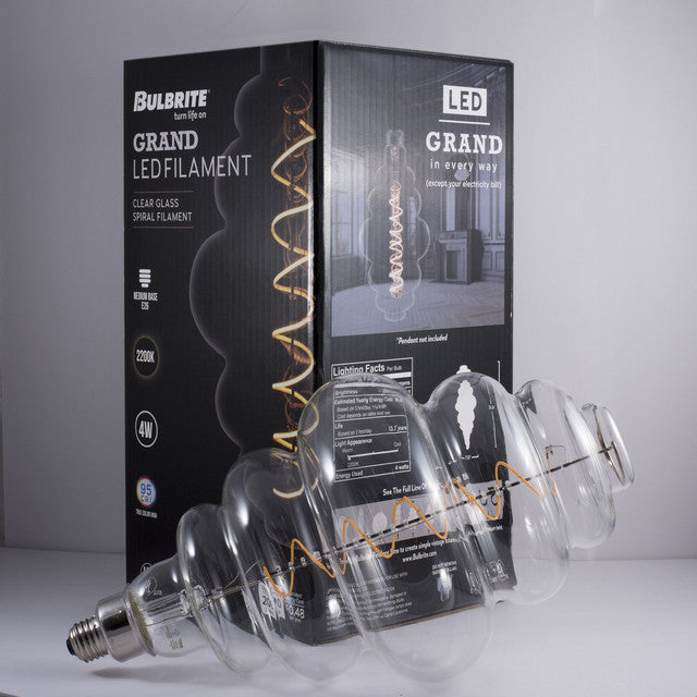 776304 - Grand Filaments BH Oversized LED Light Bulb - 4 Watt - 2200K