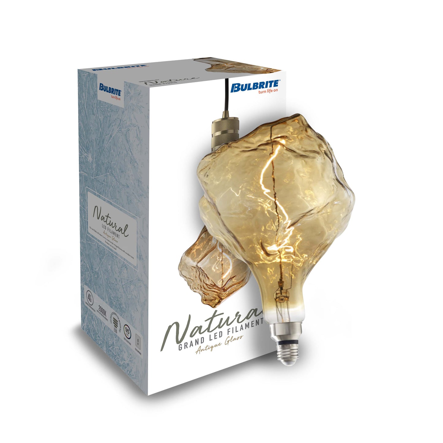 776320 - Grand Filaments GLACIER Oversized LED Light Bulb - 4 Watt - 2000K
