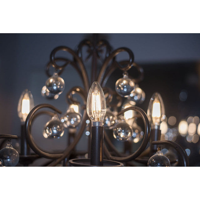 776699 - Filaments Dimmable B11 LED Light Bulb - 4 Watt - 4000K - 8 Pack