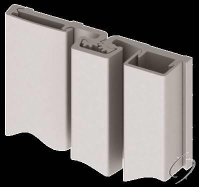 83" Full Surface Frame Face Dimension Fire Rated Roton Hinge # 048049 Clear Anodized Aluminum Finish