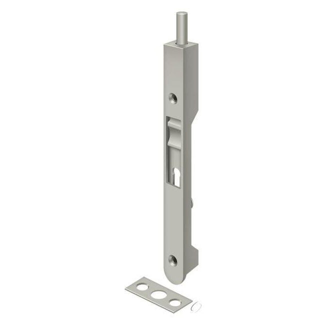 7FBR15 7" Flush Bolt; Heavy Duty; Satin Nickel Finish