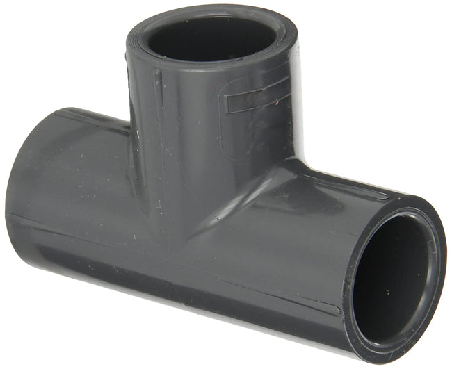 801-005 - PVC Pipe Fitting, Tee, Schedule 80, 1/2" Socket