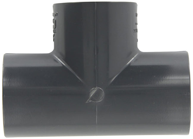 801-015 - PVC Pipe Fitting, Tee, Schedule 80, 1-1/2" Socket