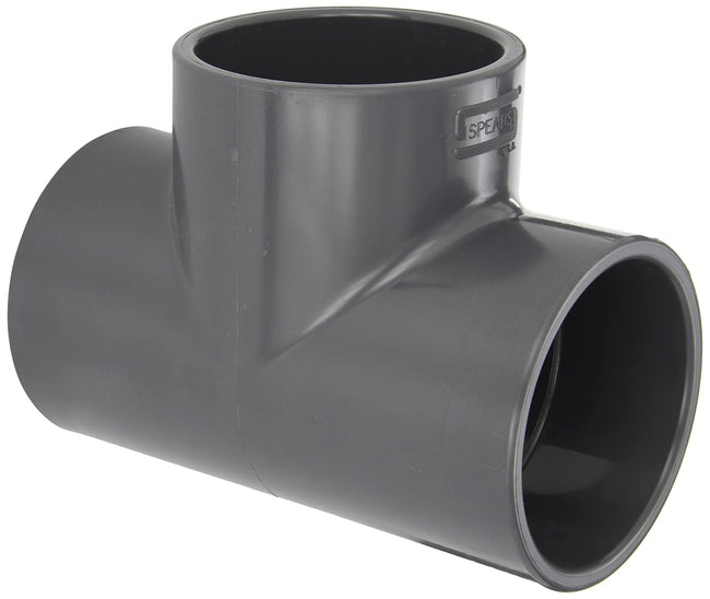 801-040 - PVC Pipe Fitting, Tee, Schedule 80, 4" Socket