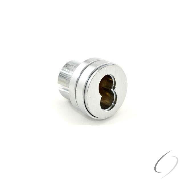 Small Format Interchangeable Core Mortise Cylinder with L Cam; Compression Ring; and 1/4" Blocking R