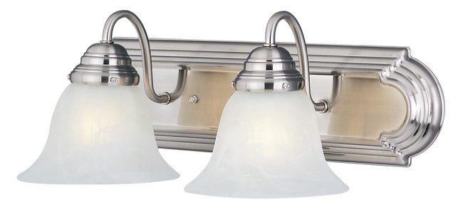 8012MRSN - 2 Light Essentials - 801x 18" Vanity Light - Satin Nickel