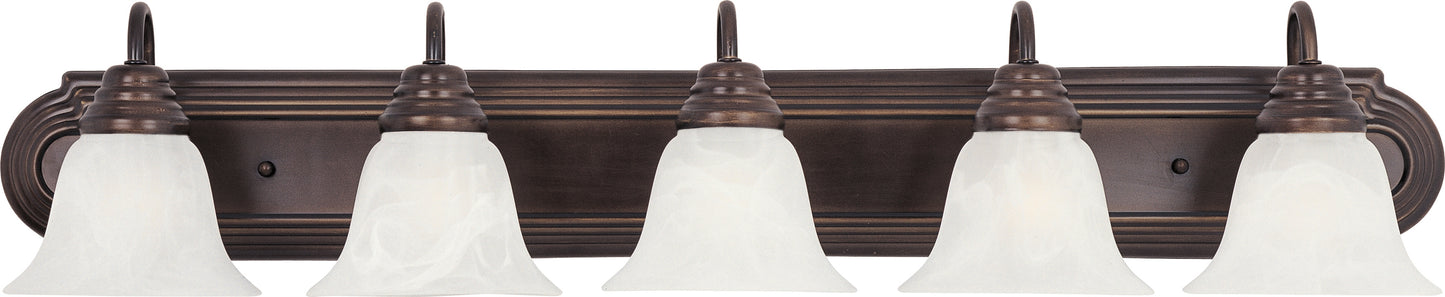 8015MROI - 5 Light Essentials - 801x 36" Vanity Light - Oil Rubbed Bronze