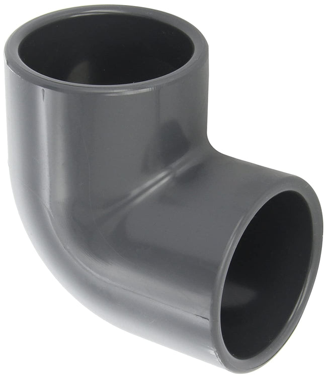 806-025 - PVC Pipe Fitting, 90 Degree Elbow, Schedule 80, 2-1/2" Socket