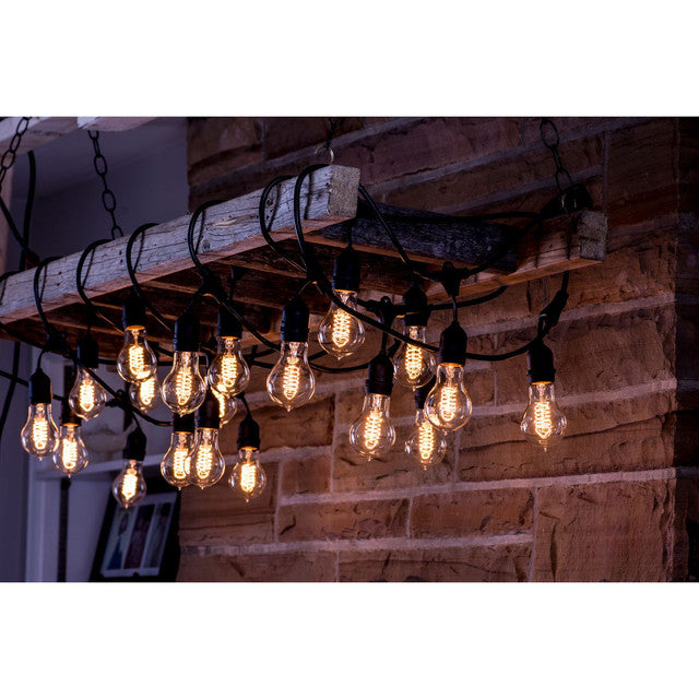 810004 - 15 Light 48' String Light with 25 Watt Nostalgic LED Bulbs