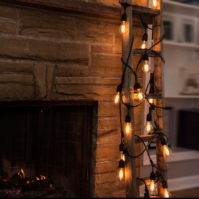 810004 - 15 Light 48' String Light with 25 Watt Nostalgic LED Bulbs