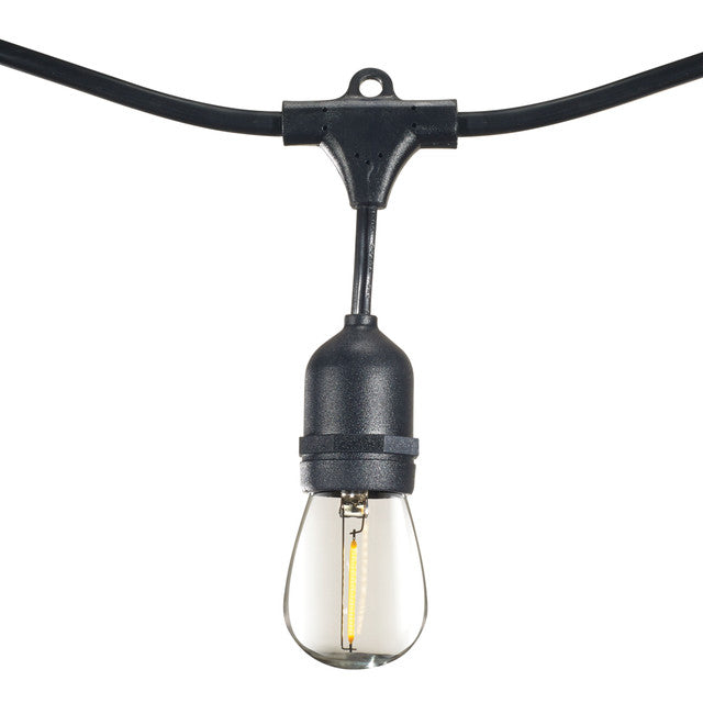 812143 - 10 Light 14' String Light with 1 Watt S14 Plastic LED Bulbs