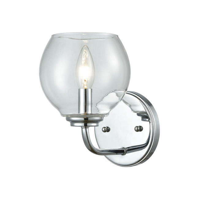 ELK Lighting 81360/1 - Emory 6" Wide 1-Light Vanity Lamp in Polished Chrome with Clear Blown Glass