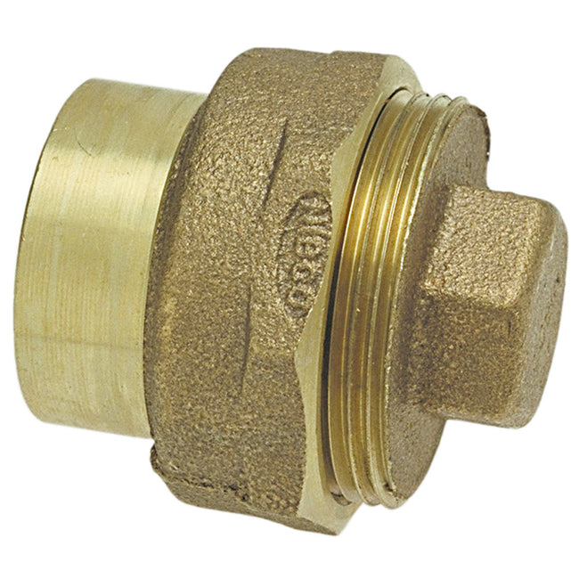 E169100 - 816 - 1-1/2" Bronze DWV Fitting Cleanout FTGxCOW/Plug