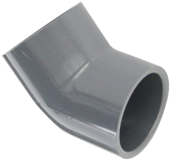 817-020 - PVC Pipe Fitting, 45 Degree Elbow, Schedule 80, 2" Socket