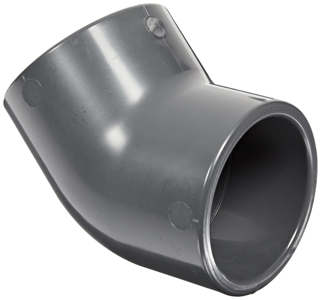 817-025 - PVC Pipe Fitting, 45 Degree Elbow, Schedule 80, 2-1/2" Socket