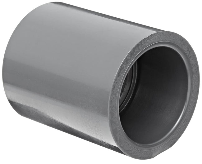 829-005 - PVC Pipe Fitting, Coupling, Schedule 80, 1/2" Socket