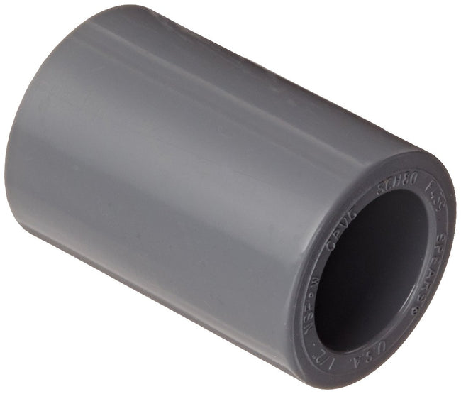 Spears 829-005C - CPVC Pipe Fitting, Coupling, Schedule 80, 1/2" Socket
