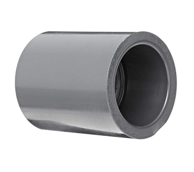 829-015 - PVC Pipe Fitting, Coupling, Schedule 80, 1-1/2" Socket