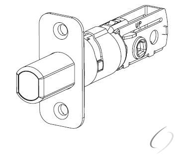 83347-514 Adjustable Radius Deadbolt Latch Iron Black Finish