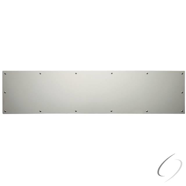 6" x 34" Kick Plate Satin Nickel Finish