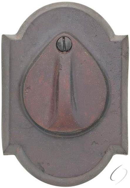 8457MB # 1 Plate and Flap Single Cylinder Deadbolt Medium Bronze Finish