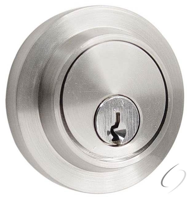 8467US15 Modern Single Cylinder Deadbolt Satin Nickel Finish