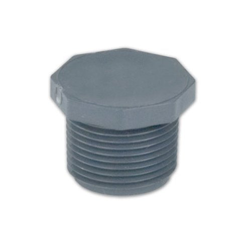 850-007 - PVC Schedule 80 Plugs, MIPT, 3/4-Inch