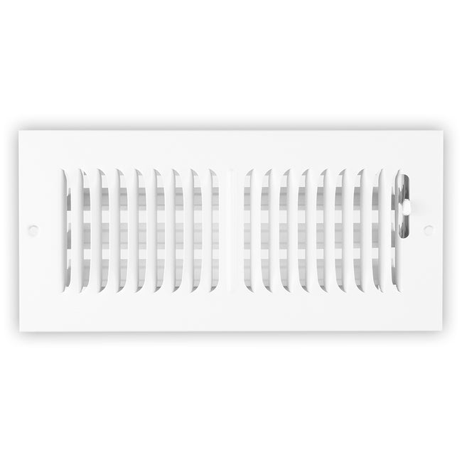 Shoemaker 850 - 10" x 4" 2-Way Stamped Register for Ceilings / Walls in Soft White