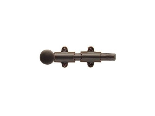 8511US7 6" Surface Bolt with 3 Strikes French Antique Brass Finish