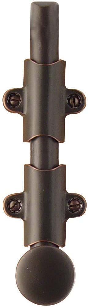 8515US10B 8" Surface Bolt with 3 Strikes Oil Rubbed Bronze Finish