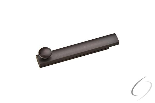8528US10B 6" Concealed Screw Surface Bolt with 3 Strikes Oil Rubbed Bronze Finish