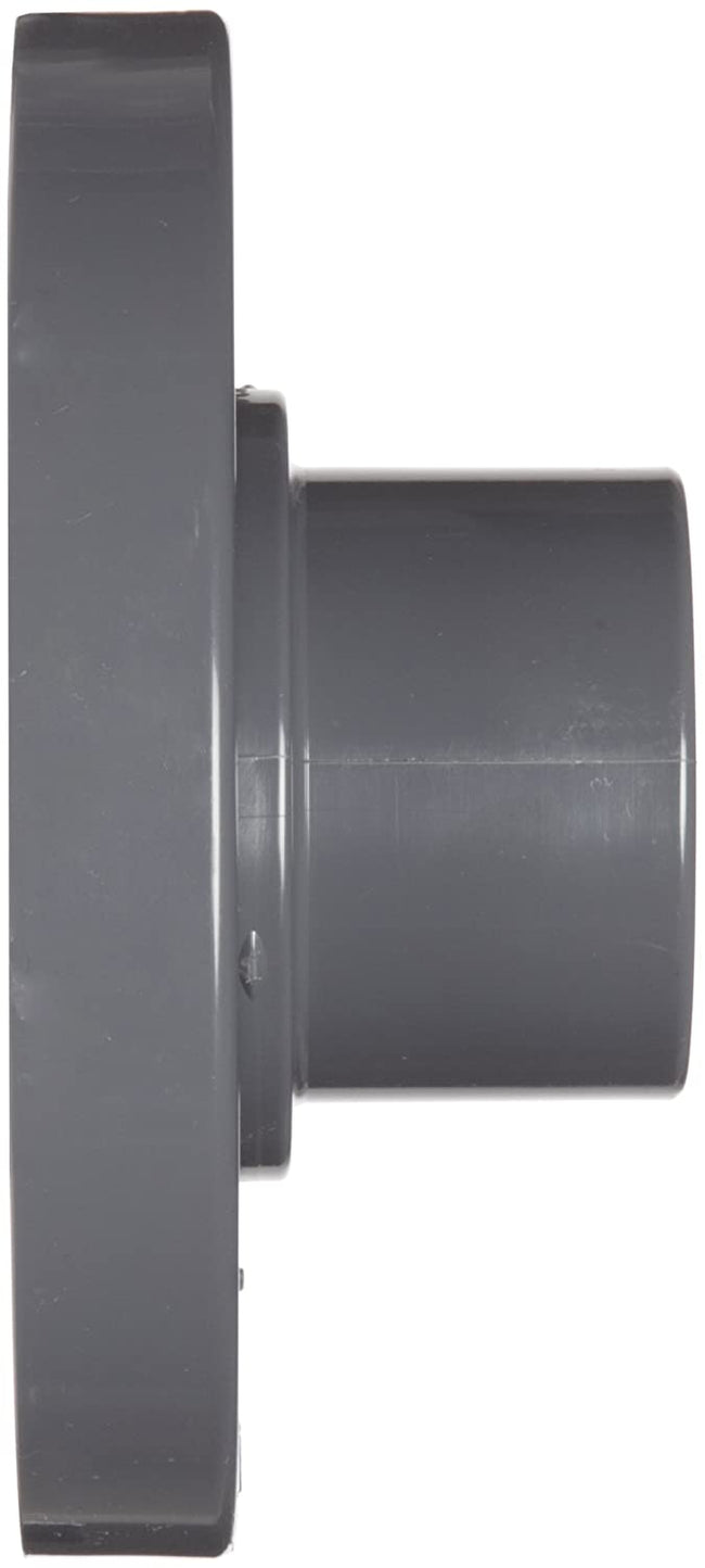 854-025 - PVC Pipe Fitting, Van Stone Flange, Class 150, Schedule 80, Gray, 2-1/2" Socket