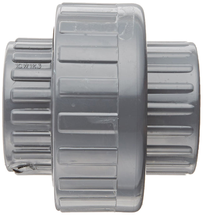 857-010 - PVC Pipe Fitting, Union with Viton O-Ring, Schedule 80, 1" Socket