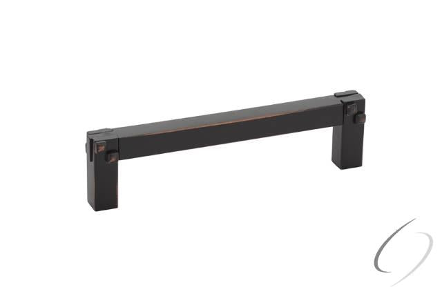 86045US10B Mortise And Tenon Cabinet Pull 4" Center To Center Oil Rubbed Bronze Finish