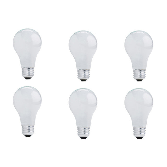 115170 - EcoHalogen A19 Soft White Light Bulb - 72 Watt - 12 Pack