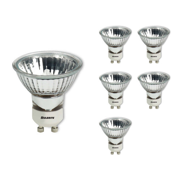 620150 - MR16 Clear Halogen Light Bulb with GU10 Base - 36 Degree Beam Spread - 50 Watt - 6 Pack